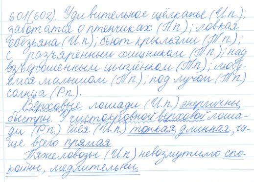 Русский язык, 5 класс, Баранов, Ладыженская, 2012 / 2015, задание: 601 (602)