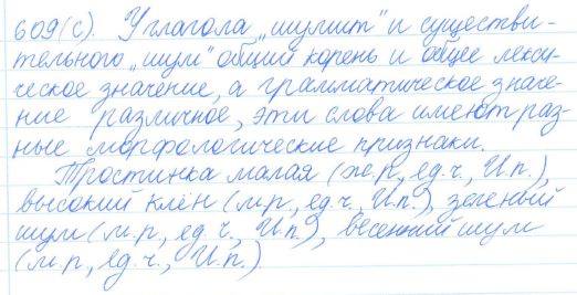 Русский язык, 5 класс, Баранов, Ладыженская, 2012 / 2015, задание: 609 (с)