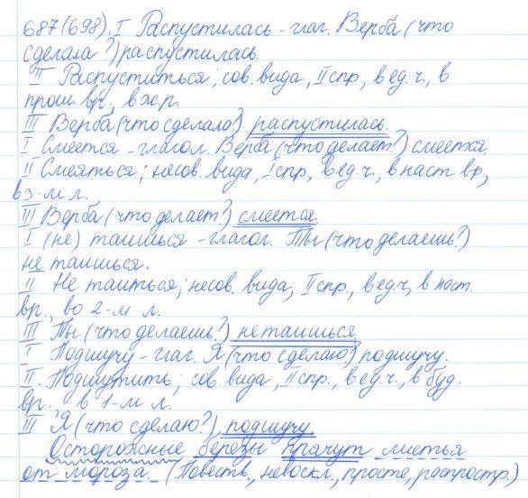 Русский язык, 5 класс, Баранов, Ладыженская, 2012 / 2015, задание: 687 (698)