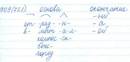 Русский язык, 5 класс, Баранов, Ладыженская, 2012 / 2015, задание: 709 (721)