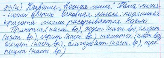 Русский язык, 5 класс, Баранов, Ладыженская, 2012 / 2015, задание: 83 (н)