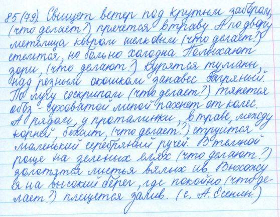 Русский язык, 5 класс, Баранов, Ладыженская, 2012 / 2015, задание: 85 (79)