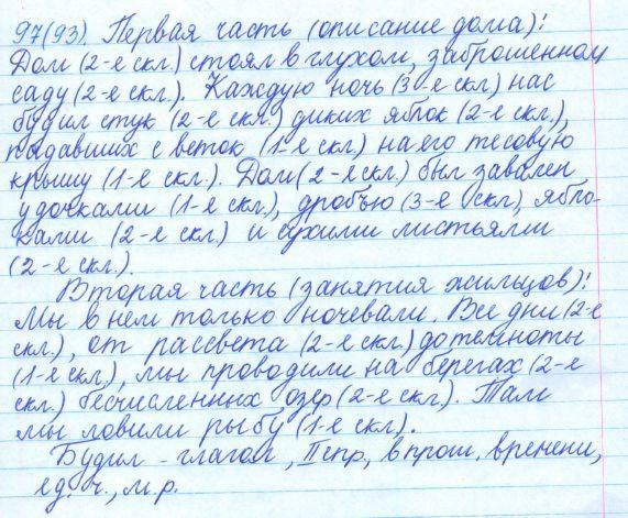 Русский язык, 5 класс, Баранов, Ладыженская, 2012 / 2015, задание: 97 (93)