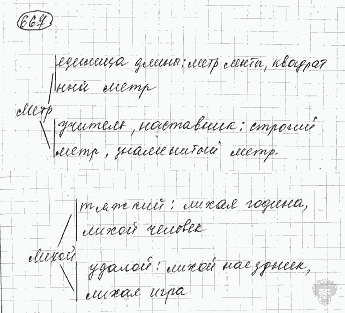 Русский язык, 5 класс, Львова С.И., Львов В.В, 2012 - 2013 -2015, задача: 667