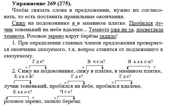 Практика, 5 класс, А.Ю. Купалова, 2007-2010, задание: 269(275)