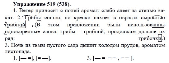 Практика, 5 класс, А.Ю. Купалова, 2007-2010, задание: 519(538)