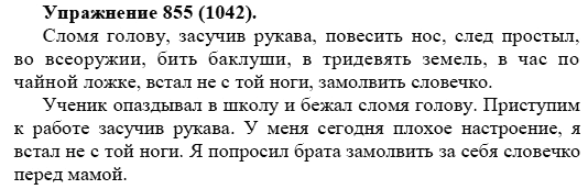 Практика, 5 класс, А.Ю. Купалова, 2007-2010, задание: 855(1042)