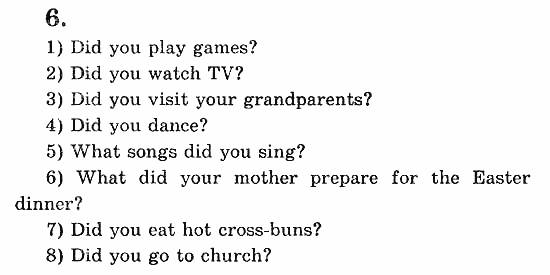 Учебник(Students Book) - Activity Book, 5 класс, В.П. Кузовлев, 2007, 68 Задание: 6