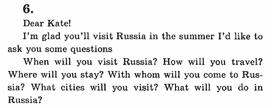 Учебник(Students Book) - Activity Book, 5 класс, В.П. Кузовлев, 2007, 72 Задание: 6