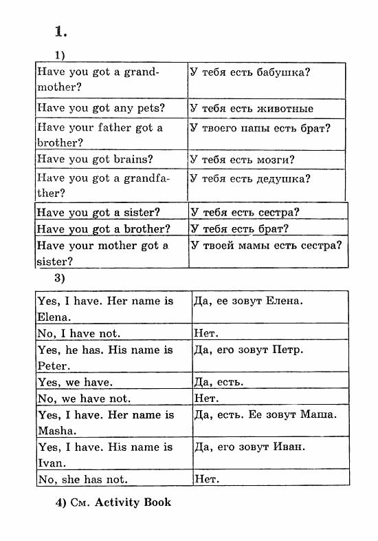 Учебник(Students Book) - Activity Book, 5 класс, В.П. Кузовлев, 2007, 27-28 Задание: 1