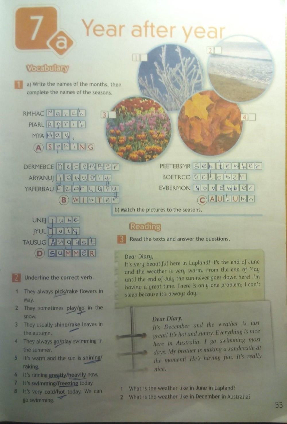 Spotlight 5: Рабочая тетрадь(Workbook), 5 класс, Ваулина, Эванс, Дули, 2014 - 2015, задание: стр. 53