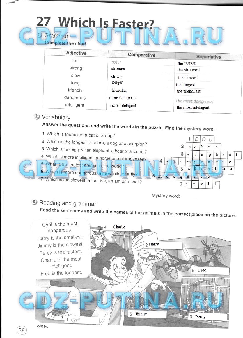 Рабочая тетрадь, 5 класс, Комарова, 2014, задание: 40