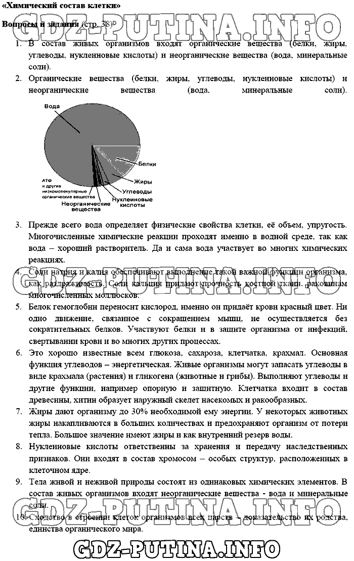 Биология, 5 класс, Плешаков Сонин, 2016, Страница Задача: 38