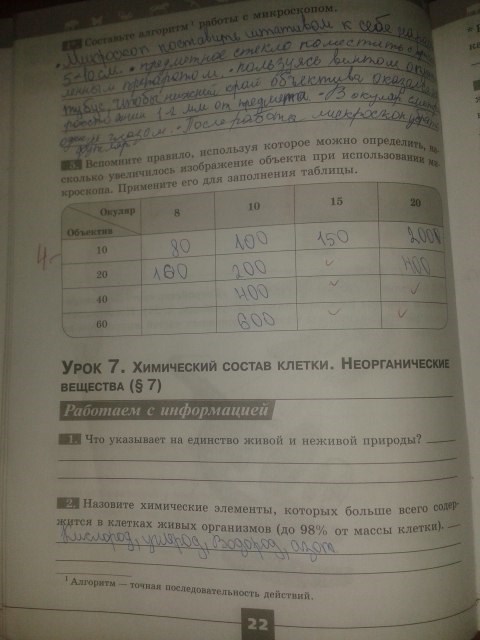 Серия Линия жизни, 5 класс, Пасечник В.В., 2012 - 2015, задание: стр.22