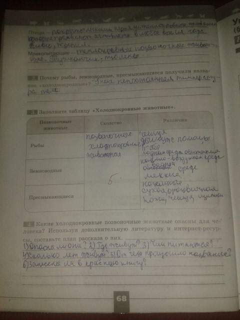 Серия Линия жизни, 5 класс, Пасечник В.В., 2012 - 2015, задание: стр.68