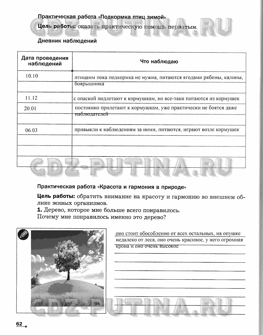 Рабочая тетрадь. Часть 2, 5 класс, Сухова Т.С., Строганов В. И., 2013 - 2015, задание: 62