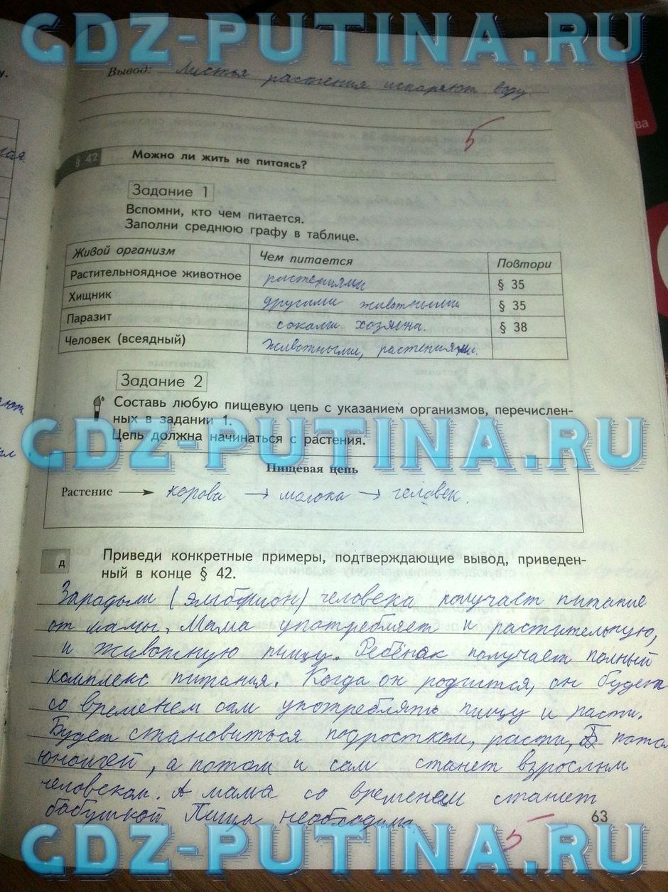 Рабочая тетрадь по природоведению, 5 класс, Сухова Т.С., Строганов В.И., 2013, задание: 63