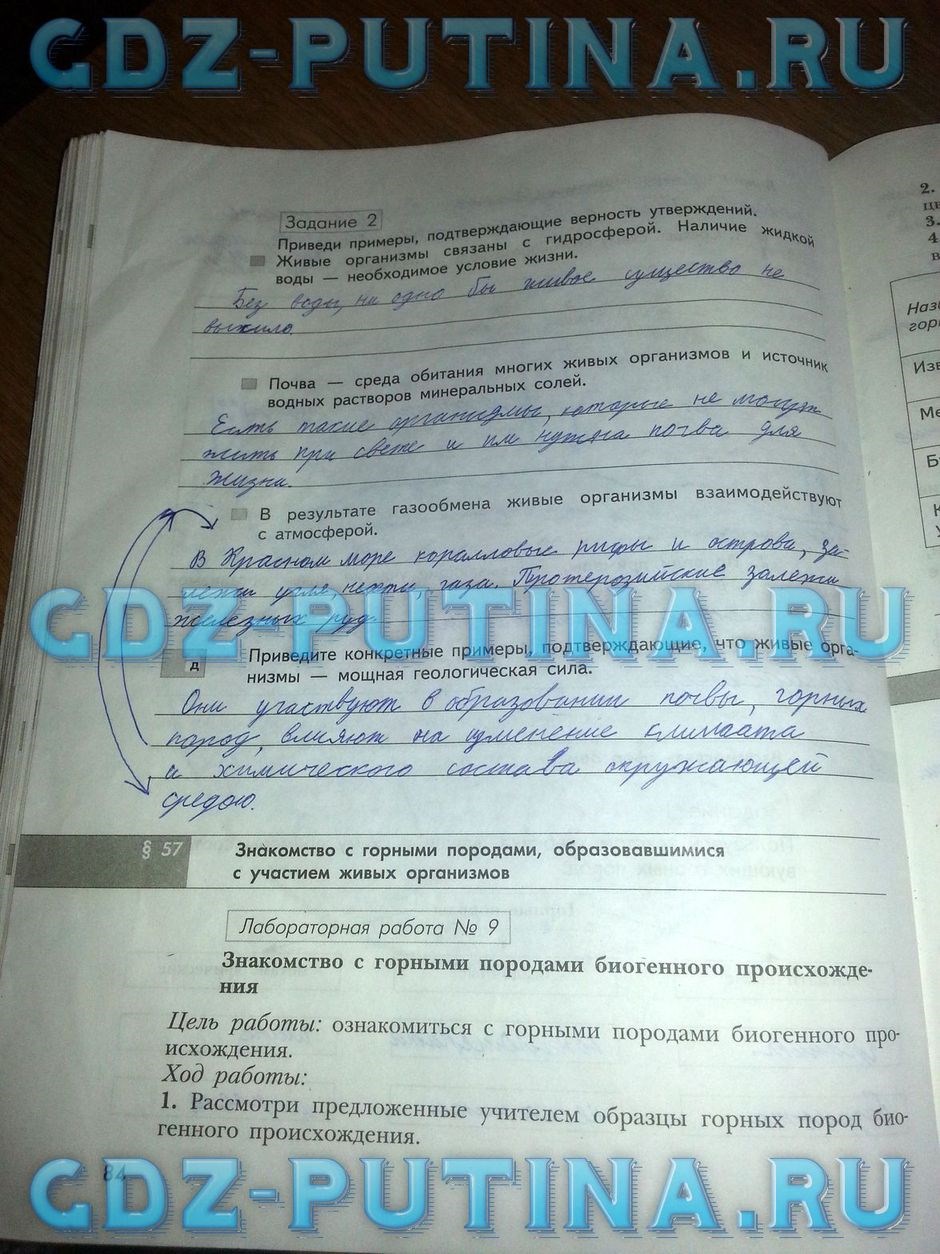 Рабочая тетрадь по природоведению, 5 класс, Сухова Т.С., Строганов В.И., 2013, задание: 84