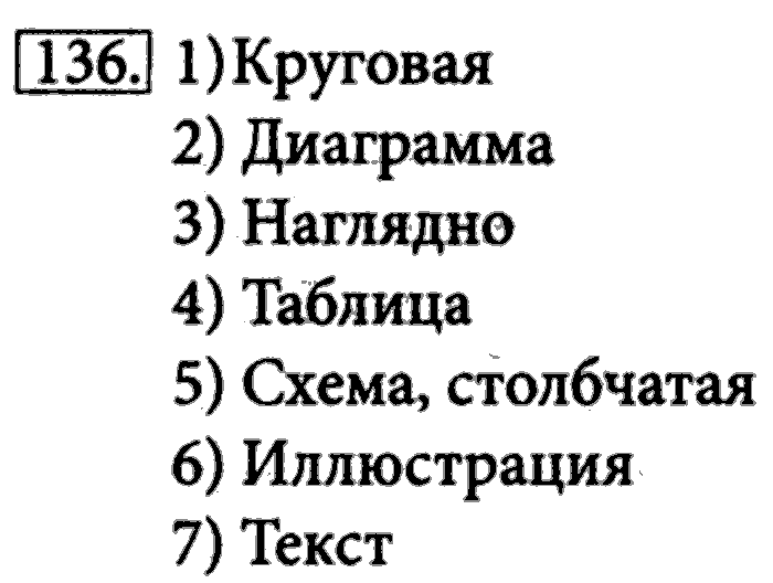Рабочая тетрадь, 5 класс, Босова, 2016, задача: 136
