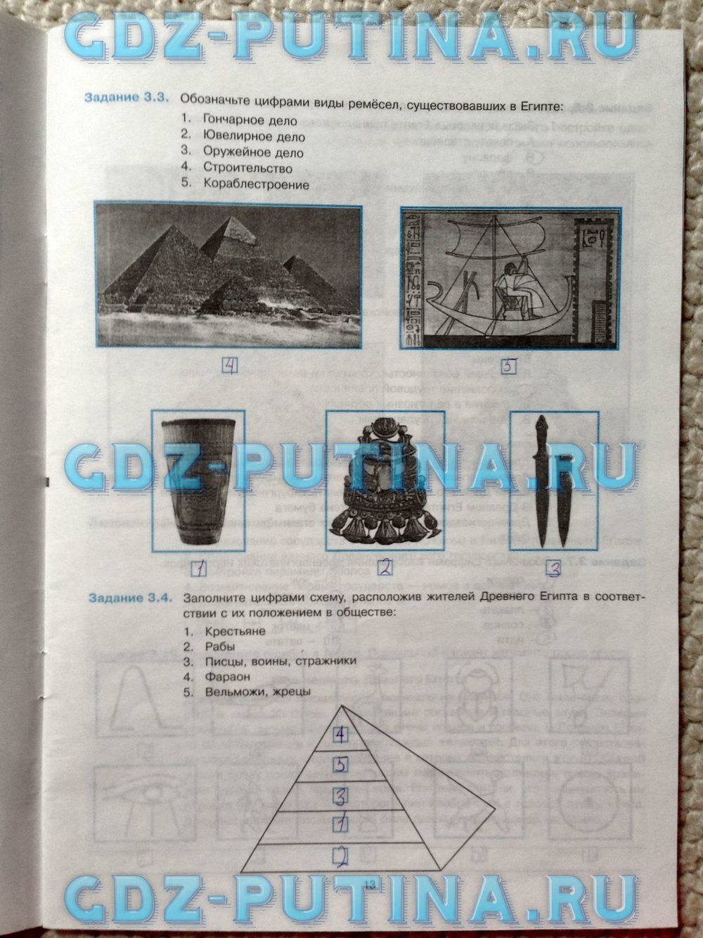 Рабочая тетрадь, 5 класс, Пономарёв М.В., Колпаков С.В., 2015, задание: 13