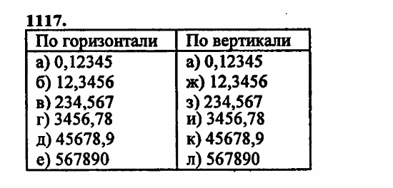 В двух частях, 5 класс, Дорофеев, Петерсон, 2008, Глава 4. Десятичные дроби Задание: 1117