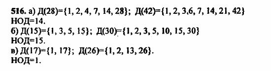 В двух частях, 5 класс, Дорофеев, Петерсон, 2008, Глава 2. Делимость натуральных чисел Задание: 516