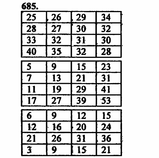 В двух частях, 5 класс, Дорофеев, Петерсон, 2008, Глава 2. Делимость натуральных чисел Задание: 685