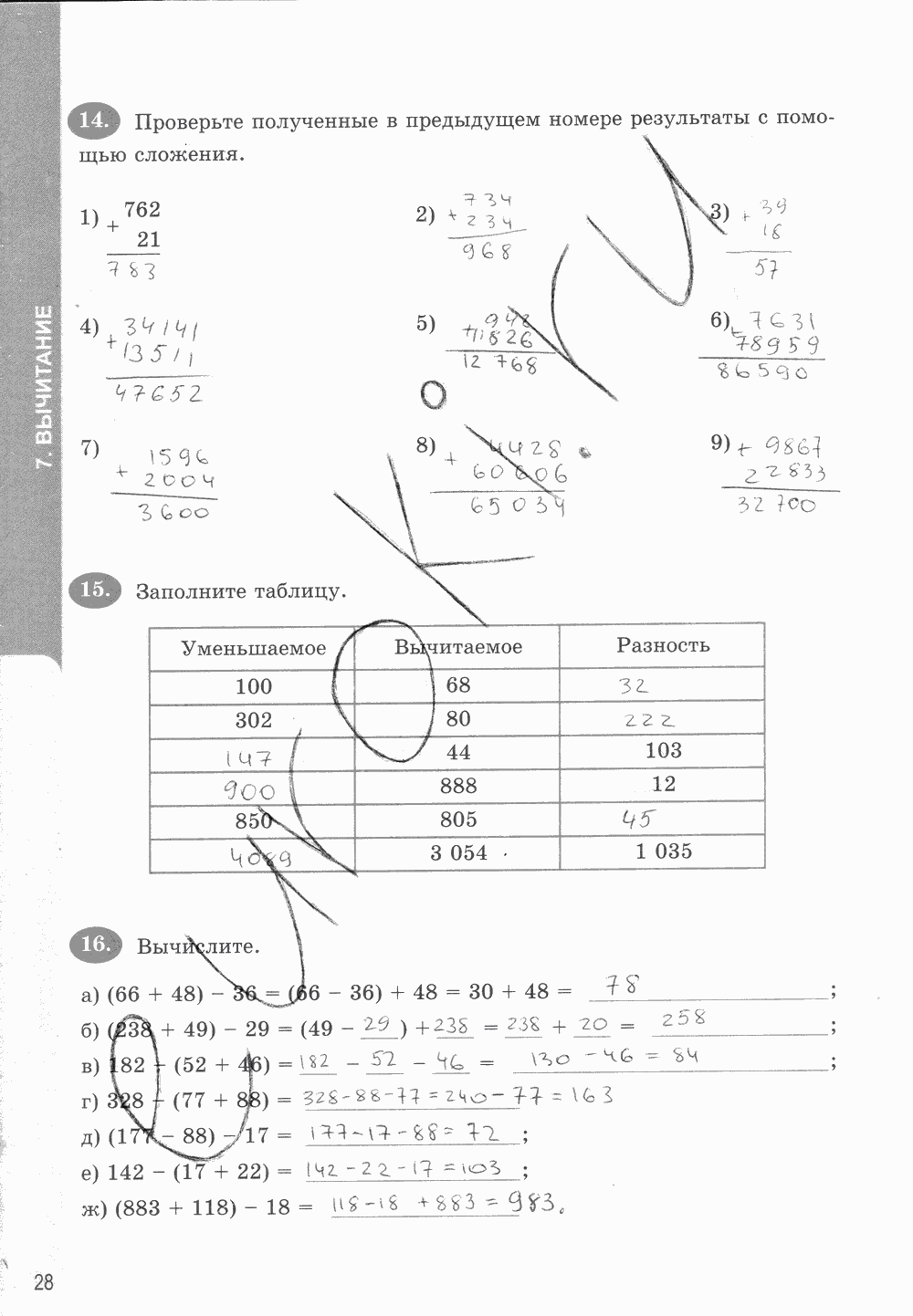 Рабочая тетрадь. Часть 1, 5 класс, Т.М. Ерина к учебнику И. И. Зубаревой, А. Г. Мордковича, 2015, задание: стр. 28