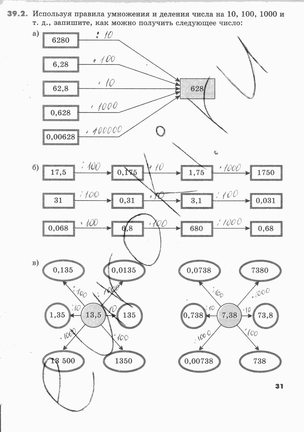 Рабочая тетрадь Часть 2, 5 класс, И.И. Зубарева, 2012, задание: Стр. 31
