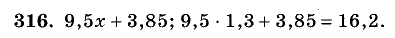 Дидактические материалы, 5 класс, Чесноков, Нешков, 2009, Самостоятельные работы, Вариант 1 Задание: 316