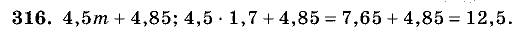 Дидактические материалы, 5 класс, Чесноков, Нешков, 2009, Самостоятельные работы, Вариант 2, Задание: 316