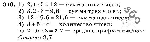 Дидактические материалы, 5 класс, Чесноков, Нешков, 2009, Самостоятельные работы, Вариант 3, Задание: 346