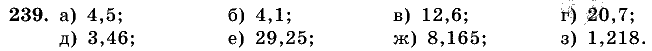 Дидактические материалы, 5 класс, Чесноков, Нешков, 2009, Самостоятельные работы, Вариант 1 Задание: 239