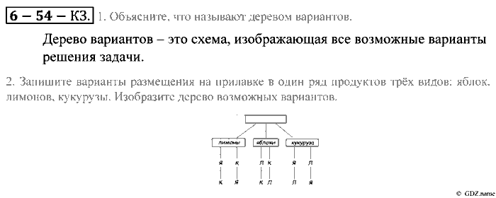 Математика, 5 класс, Зубарева, Мордкович, 2013, §54. Комбинаторные задачи Задание: Контрольные задания