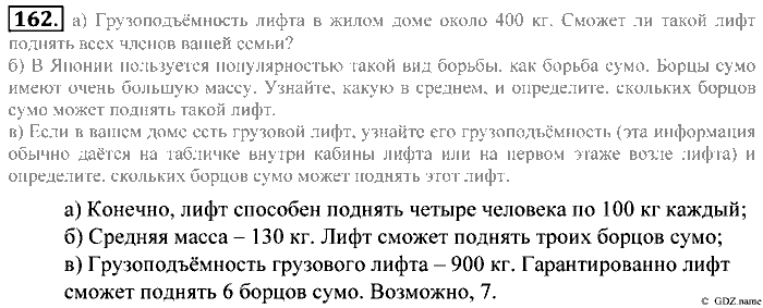 Математика, 5 класс, Зубарева, Мордкович, 2013, §9. Прикидка результата действия Задание: 162