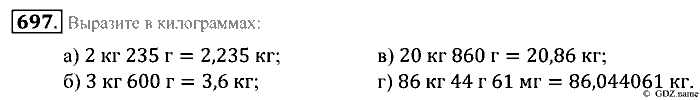 Математика, 5 класс, Зубарева, Мордкович, 2013, §41. Сравнение десятичных дробей Задание: 697
