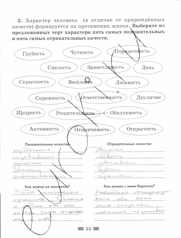 Обществознание, 5 класс, Хромова И.С, 2015, задание: стр. 35