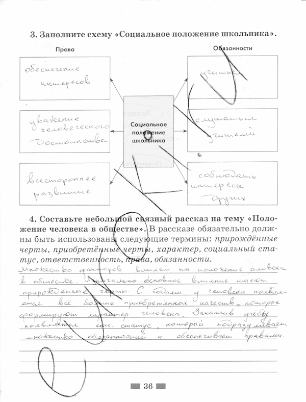Обществознание, 5 класс, Хромова И.С, 2015, задание: стр. 36