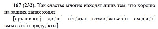 Русский язык, 6 класс, М.М. Разумовская, 2009 - 2011, задача: 167(232)