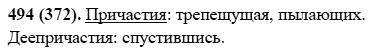 Русский язык, 6 класс, М.М. Разумовская, 2009 - 2011, задача: 494(372)