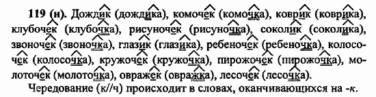 Русский язык, 6 класс, Лидман, Орлова, 2006 / 2011, задание: 119(н)