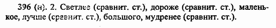 Русский язык, 6 класс, Лидман, Орлова, 2006 / 2011, задание: 396(н)