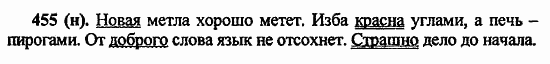 Русский язык, 6 класс, Лидман, Орлова, 2006 / 2011, задание: 455(н)