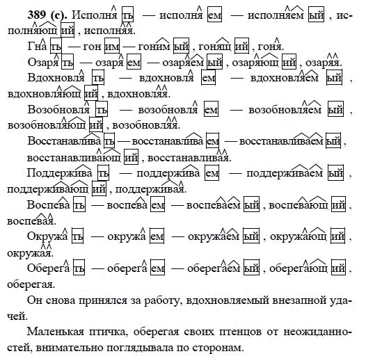 Русский язык, 6 класс, М.М. Разумовская, 2009 - 2012, задание: 389(с)