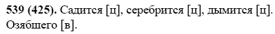 Русский язык, 6 класс, М.М. Разумовская, 2009 - 2012, задание: 539(425)