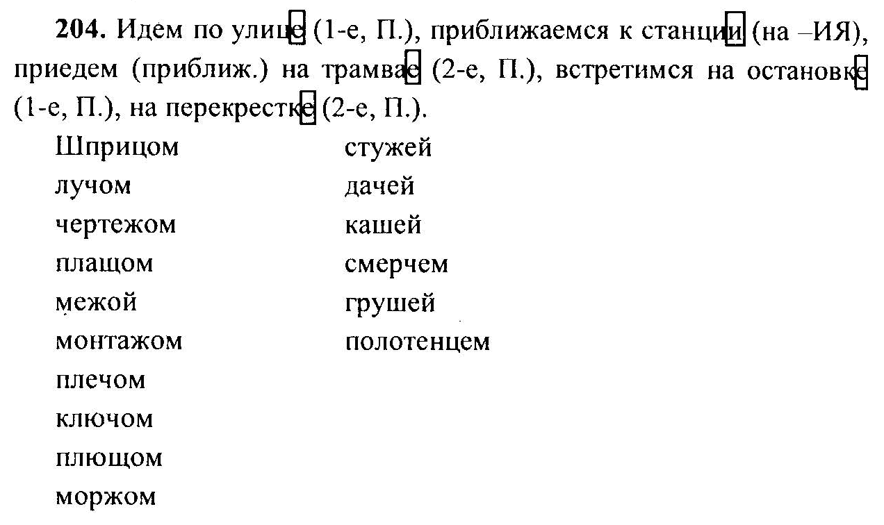 Русский язык, 6 класс, М.Т. Баранов, Л.А. Тростенцова, Т.А. Ладыженская, 2011, задание: 204
