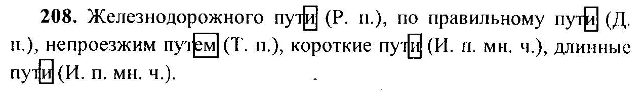 Русский язык, 6 класс, М.Т. Баранов, Л.А. Тростенцова, Т.А. Ладыженская, 2011, задание: 208