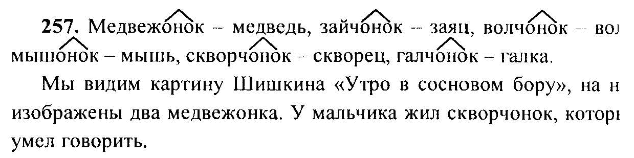 Русский язык, 6 класс, М.Т. Баранов, Л.А. Тростенцова, Т.А. Ладыженская, 2011, задание: 257