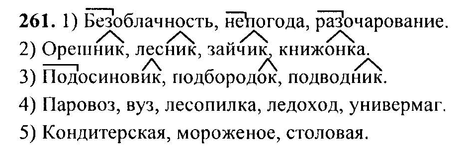 Русский язык 6 утка. Русский язык 6 класс м.т.Баранов. Задания по русскому языку 6 ладыженская. Русский язык номер 261. Русский язык 6 класс 261.