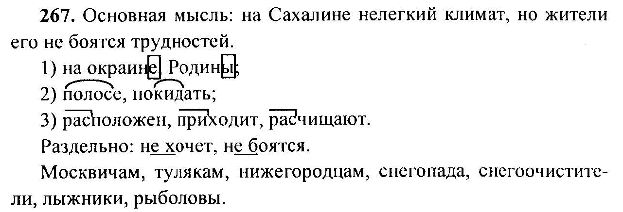 Русский язык, 6 класс, М.Т. Баранов, Л.А. Тростенцова, Т.А. Ладыженская, 2011, задание: 267